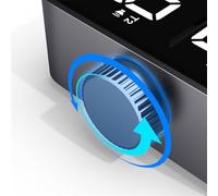 Hosrivae Temporizador de cocina digital con doble alarma LCD grande para el aula más multitarea, temporizador programable de 199 minutos con base magnética para cocinar