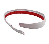 Hosrivae Tira de transición de suelo, umbral plano de PVC para suelos laminados, de baldosas y madera dura, 1 m de longitud, para reductor de bordes, gris (blanco)