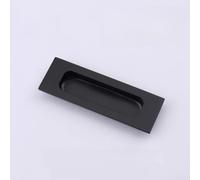 Hosrivae Tirador de puerta corredera de acero inoxidable empotrado invisible o empotrado, montaje empotrado para tirador (cuadrado negro)