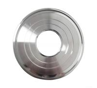 Hosrivae Trituradora de hielo comercial de disco fijo de acero de 8 mm, aleación de zinc, mezcladoras de molienda de leche de soja, plata