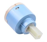 Hosrivae Válvula de cartucho de grifo de cerámica, 35 mm o 40 mm, azul, para grifos mezcladores de lavabo de cocina, compatible con agua fría y caliente, vida útil de 500000 ciclos (35 mm)