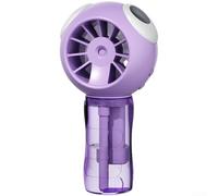 Hosrivae Ventilador de cuello, ventilador de pulverización blanco de 4 nieblas, ventilador portátil de carga USB, manos libres, enfriador de aire personal, perfecto para deportes al aire libre, viajes