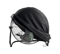 Hosrivae Ventilador impermeable a prueba de polvo protector solar tela Oxford funda protectora hogar techo ventiladores de pie gris (92 x 28 x 92 cm, negro)