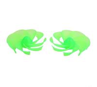 Hosrivae Ventilador, Turbina de viento Generador Cuchillas 2 Pack 12Cm 8-Leaf Verde Hélice Con 2mm de Diámetro Para DC Motor de Energía DIY Proyectos Educativos de Ciencias Modelos
