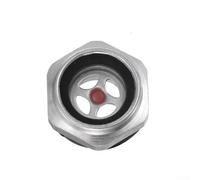 Hosrivae y vidrio templado macho para vidrio de nivel CNC que tiene 0.5 visor de aire cuerpo de aluminio máquina compresor aceite rosca mira