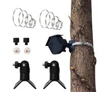 Hossom 2 Piezas Soporte de Mástil para Cámaras Blink Outdoor, Soportes Camara Vigilancia 1/4'' con 3/8'' Adaptador Ajustables Compatibles con Ring Stick Up CAM, Ring Indoor CAM