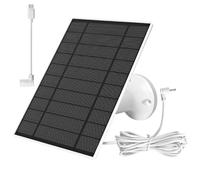 Hossom Cargador de Panel Solar para Cámara Ring, Panel Solar de 6W para Ring Spotlight Cam Pro/Plus & Stick Up Cam/Pro, Placas Solares Portatiles con Cable de Carga de 9.8ft, IP66 Impermeable