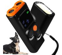 HOSSOM Collar Antiladridos Perros, Antiladridos para Perros, Ahuyentador de Perros Ultrasonidos, 2 Modos con Linterna estroboscópica, con Alcance de 30 pies, Efectivo para Todos los Perros