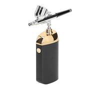Host de Bomba de Aire, Pulverizador de Niebla de Carga USB Facial de Oxígeno para Decoración de Pasteles Aerógrafo Portátil de Oxígeno Inalámbrico de Mano (BLACK)