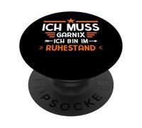 Hostales en Ich Muss Gar Nix Ich Bin Im Ruhestand Rente PopSockets PopGrip Adhesivo