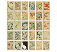 HOSTEESSCHOICE Juego de 30 tarjetas postales de arte vintage del artista japonés Korin Furuya Art Sea variado paquete de pintura famosa, 10,2 x 15,2 cm