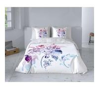 Hosteline Juego de Funda nórdica Kobe Azul Cama de 135 3 Piezas