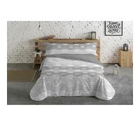 Hosteline Juego de Funda nórdica Mojacar Gris Cama de 150 3 Piezas