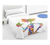 Hosteline Juego de Funda nórdica Pop PP Multicolor Cama de 90 2 Piezas