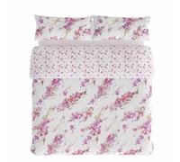 Hosteline Juego de Funda nórdica Spring Malva Cama de 135 2 Piezas