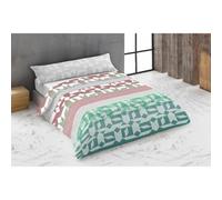 Hosteline Juego de Funda nórdica Tripoli Verde Cama de 150 2 Piezas