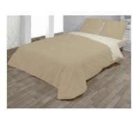 Hosteline Juego de Funda nórdica Vegas Beige Cama de 150 3 Piezas