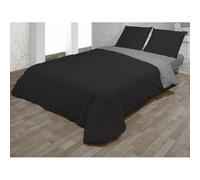 Hosteline Juego de Funda nórdica Vegas Negro Cama de 150 3 Piezas