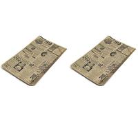 HostelNovo - 100 unidades de papel antigrasa para envolver alimentos - Medida única de 32 x 20 cm - Especial para Basket Chips y cualquier tipo de recipiente - Papel Kraft (Paquete de 2)