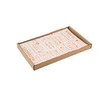 Hostelnovo - 500 Piezas Papel Antigrasa 30 x 20 cm - Hamburguesas, Kebab, Papas Fritas, Sandwich - Papel Encerado Alimentos - Patrón Parole Naranja