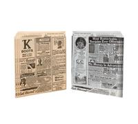 Hostelnovo - 500 Unidades de Bolsas de Papel Kraft Antigrasa (250 Kraft + 250 Blancas) - Abierta en 2 Lados - 13 x 14 cm (500 Bolsas)