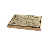 Hostelnovo - 500 Unidades de Papel antigrasa para Envolver Alimentos - Medida única de 32 x 20 cm - Especial para Basket Chips y Cualquier Tipo de Recipiente - Papel Kraft