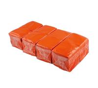 Hostelnovo - 600 Unidades de Servilletas Naranja de Mesa - Papel Desechable - Micropunto - 10x10 cm (plegadas) y 20x20 cm (desplegadas) - Ideal para Eventos de Catering, Bares y Fiestas