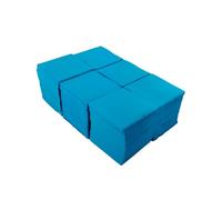 Hostelnovo - 600 Unidades de Servilletas Turquesa de Mesa - Papel Desechable - Micropunto - 10x10 cm (plegadas) y 20x20 cm (desplegadas) - Ideal para Eventos de Catering, Bares y Fiestas