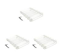 Hostelnovo - Pack de 2 Colgadores de Copas para Techo y Pared - Soporte para Copas de Vino Colgante Ideal para Bar o Restaurante de Acero Inoxidable 18/8 (Paquete de 3)