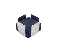 Hostelnovo - Servilletero de Acero Inoxidable Ideal para Servilletas de Cóctel - 11x11x7 cm - Incluye 50 servilletas Negras de micropunto. (Paquete de 6)
