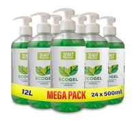 Hostelpak | 24 x 500 ml | Detergente lavavajillas manual EcoGel | lavavajillas a mano | detergente liquido