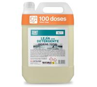 Hostelpak | 5 l | Lejía con Detergente Multiusos para hogar | Limpieza Profunda y Eliminación de Manchas | Limpieza baño