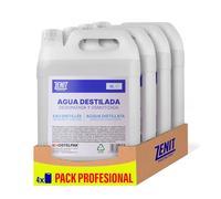 Hostelpak Agua Destilada 5 litros x4 - Agua Desmineralizada y Agua Destilada para CPAP, para Plancha y Uso Técnico, Envase Resistente con Asa Ergonómica, Múltiples Usos
