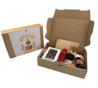 HOSTENATURA | Hechizo de la Navidad | Ritual de Fortuna, Riqueza y Unión Familiar | Kit con Vela de Miel con Pirita, Polvos y Aceite Esotérico, Cuarzo Rosa, Pergamino y Carbón