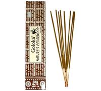 HOSTENATURA Incienso Cedro Natural GOLOKA Nature's Cedarwood - 1 cajetilla de 15gr