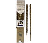 HOSTENATURA Incienso Cedro y Salvia Golden Vijayshree Wild Craft Cedar Sage Varillas artesanales 30 Gramos