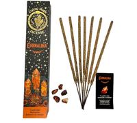 HOSTENATURA Incienso Cornalina Hari Darshan Tribal Soul Crystal Magic - 1 cajetilla de 15gr Incienso Orgánico con Minerales