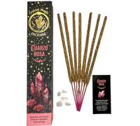 HOSTENATURA Incienso Cuarzo Rosa Hari Darshan Tribal Soul Crystal Magic - 1 cajetilla de 15gr Incienso Orgánico con Minerales