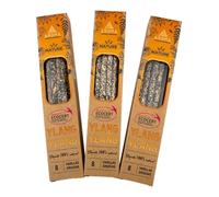HOSTENATURA Pack 3X Aroma Nature Incienso Orgánico Ylang Ylang | 24 Varillas de 1 Hora de Duración | Aroma Floral Exótico, Relajante y Envolvente