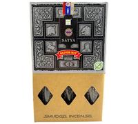 HOSTENATURA SATYA | Caja Incienso Orgánico Super Hit Smudge 12 x 25 g | Incienso Natural Aromático | Fragancia Dulce y Amaderada para Meditación, Relajación y Hogar