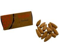 HOSTENATURA Song of India | Conos de Incienso Reflujo Pachuli Organic 12 Conos | Incienso Backflow Aromático | Fragancia Intensa para Quemadores Cascada y Hogar