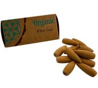 HOSTENATURA Song of India | Conos de Incienso Reflujo Salvia Blanca Organic 12 Conos | Incienso Backflow Aromático | Fragancia Herbal para Quemadores Cascada y Hogar