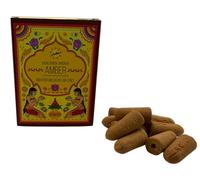 HOSTENATURA SREE VANI | Conos Incienso Reflujo Ámbar Golden India | 10 Conos Backflow | Incienso Aromático para Cascadas de Humo