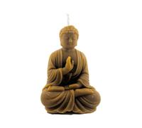 HOSTENATURA | Vela de Miel Buda Meditación 12,4x8,2 cm 245 g | Vela 100% Miel Natural | Ideal para Relajación, Armonía y Energía Positiva | Diseño Buda para Altares y Rituales