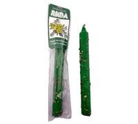 HOSTENATURA | Vela Preparada Ritualizada de Ruda 18 cm | Vela Esotérica para Limpieza de Situaciones y Espacios | Ritual para Cortar Energías Negativas y Purificar el Entorno | Lista para Usar