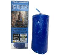 HOSTENATURA Velón Herboreo Estudios - Velón Esotérico 14x6cm - Concentración, Bloqueo Mental...