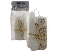 HOSTENATURA | Velón Llave del Poder Luz y Energía 14x8 cm | Vela Esotérica Artesanal para Canalizar Luz, Energía Positiva y Armonía | Ritual de Elevación Espiritual y Claridad Interior