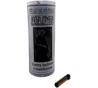 HOSTENATURA Velón Petición Santa Muerte 15 cm | Vela Esotérica con Oración y Aceite | Protección y Defensa Energética | Ritual Espiritual Completo