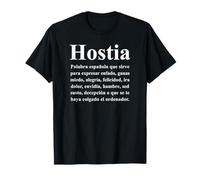 Hostia Palabra Popular Española Frase Divertida España Camiseta