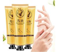 Hosuho Crema de manos para pies, 30 ml, aceite de caballo antienvejecimiento, cuidado de la piel seca, crema blanqueadora hidratante, antienvejecimiento, antigrietas, crema de manos suave para el